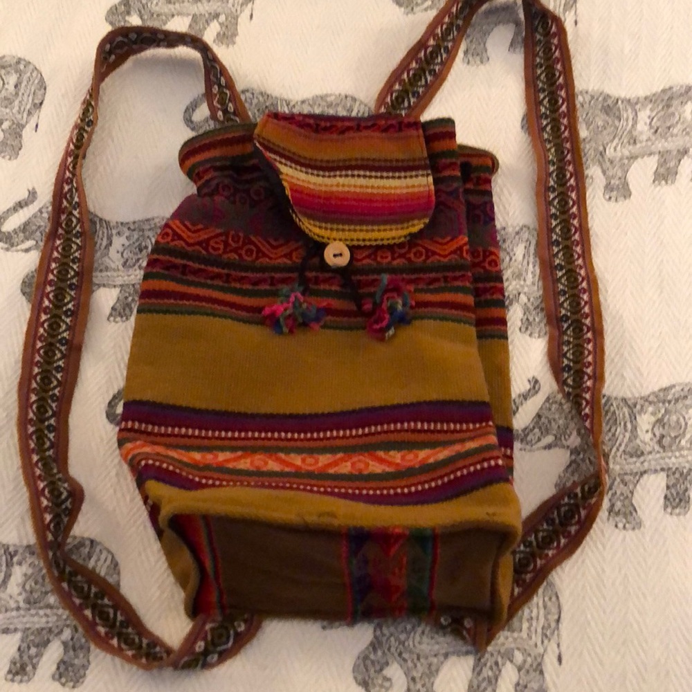 BNWT Peruvian Inca Handmade Artisans Backpack